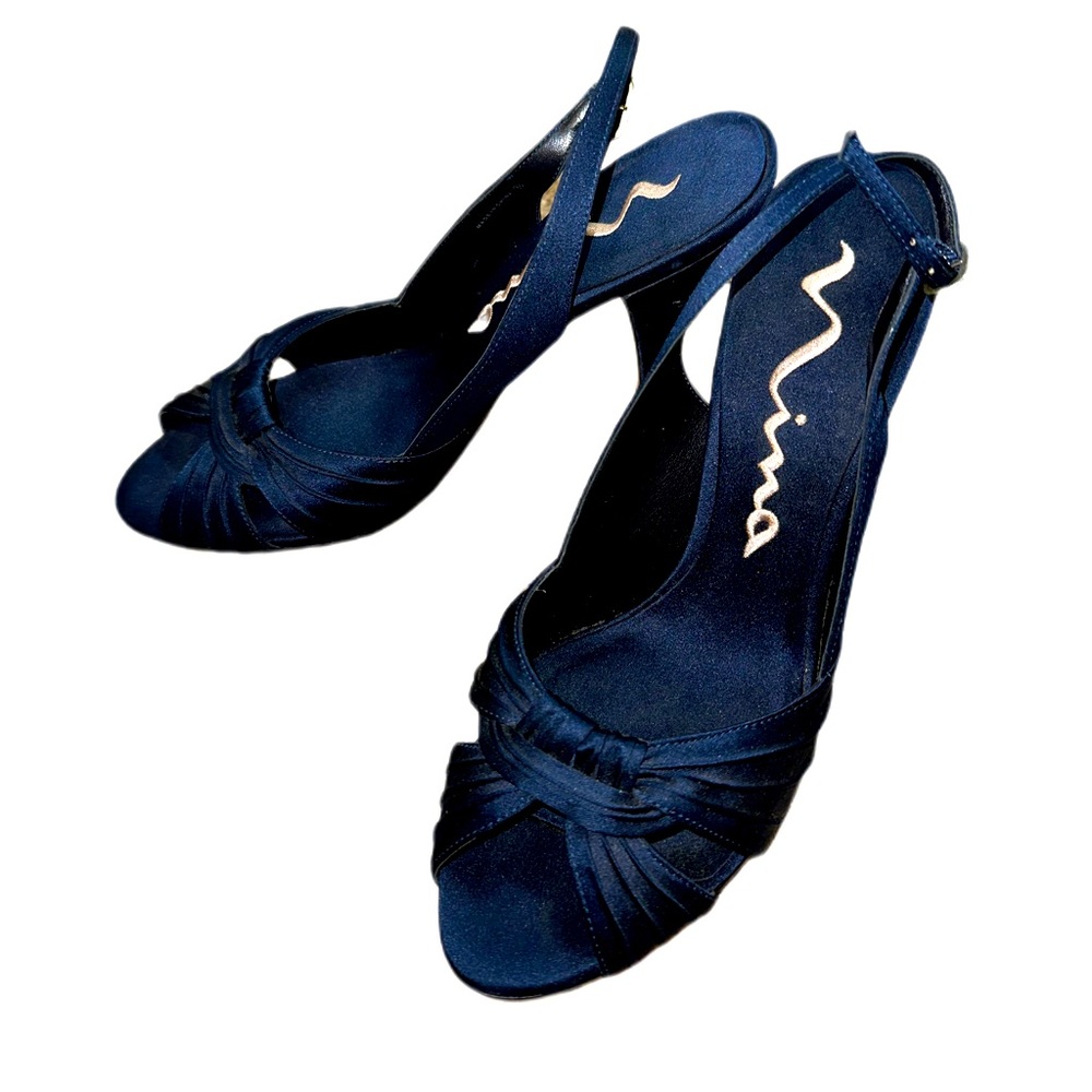 Blue Slingbacks